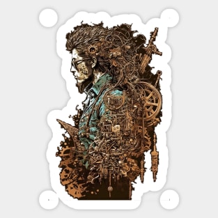 Steampunk Hacker - V1.04 Sticker